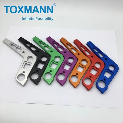 Schalter-Klopfkranke Doppellager-Kurzwerfer-CNC-Fräse-Teil Aluminium 6061-T6 hochpräzise anodiert