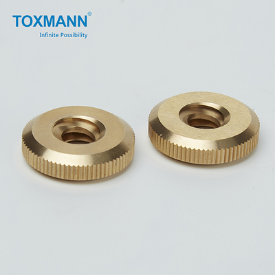 Der Toleranz-0.01mm Präzisionsdrehteile kupferne Nuss-Bronzeschrauben-