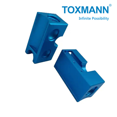 CNC-Bearbeitung auf individuelle Weise Präzisionsbearbeitung blau anodiert Aluminium Edelstahl Teile CNC Metallteile