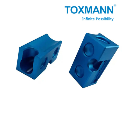 CNC-Bearbeitung auf individuelle Weise Präzisionsbearbeitung blau anodiert Aluminium Edelstahl Teile CNC Metallteile