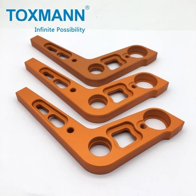 Schalter-Klopfkranke Doppellager-Kurzwerfer-CNC-Fräse-Teil Aluminium 6061-T6 hochpräzise anodiert