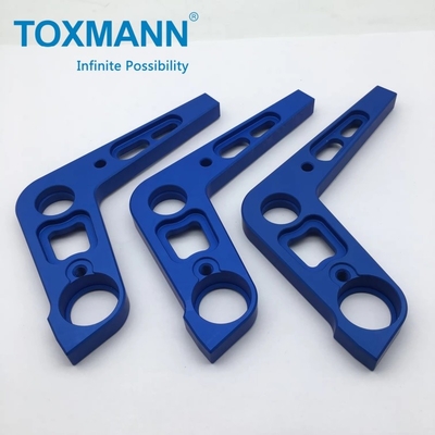 Schalter-Klopfkranke Doppellager-Kurzwerfer-CNC-Fräse-Teil Aluminium 6061-T6 hochpräzise anodiert